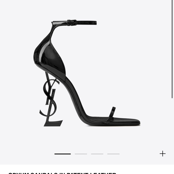 Saint Laurent OPYUM SANDALS IN PATENT LEATHER 38 - Picture 1 of 8